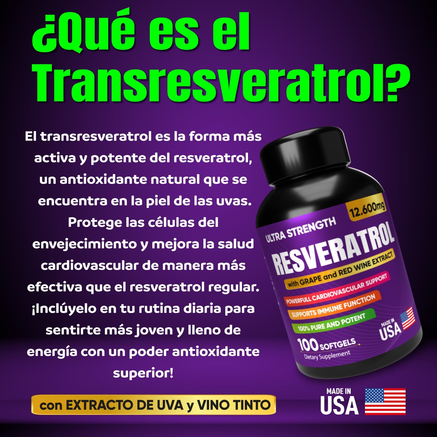 RESVERATROL AMERICANO PURO X2